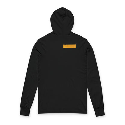Some Yellow & Flowers - Long Sleeve Hooded Tee