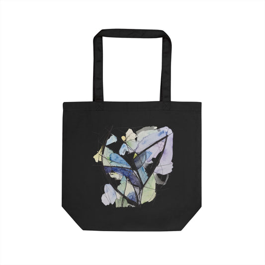 Butterflies Canvas Eco Tote Bag in eco-friendly cotton canvas with comfortable shoulder straps and spacious design for everyday use.

Black shopping bag with artistic butterfly design. 100% organic cotton and vegan approved.