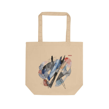 Butterflies Canvas Eco Tote Bag in eco-friendly cotton canvas with comfortable shoulder straps and spacious design for everyday use.

Back view. Cream shopping bag with artistic butterfly design and small Later&Before logo. 100% organic cotton and vegan approved.