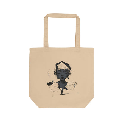 Happy Monochrome Canvas Tote Bag in eco-friendly cotton canvas with comfortable shoulder straps and spacious design for everyday use.

Cream shopping bag with artistic abstract design. 100% organic cotton and vegan approved.