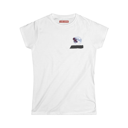 White t-shirt with a small graphic on the chest against a white background.

Later&Before  Relaxed fit 100% cotton t-shirt with floral moon design. Soft, lightweight, and ethically sourced. A versatile everyday essential for your wardrobe.