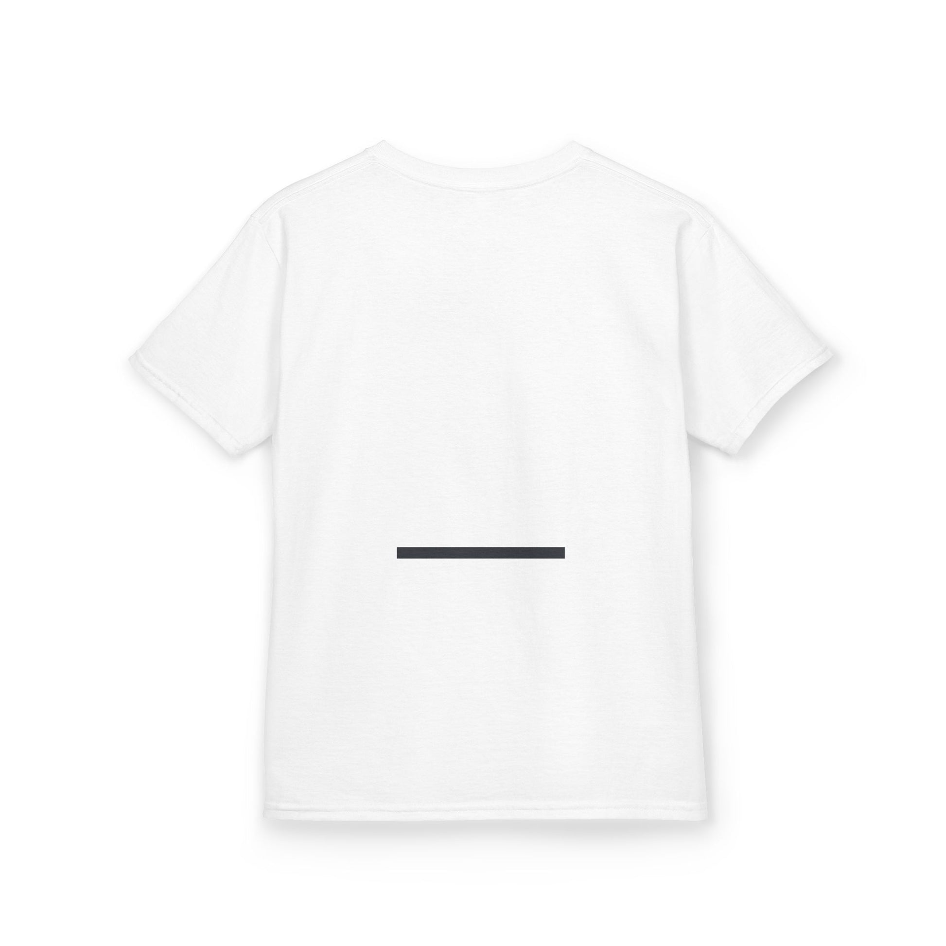 White t-shirt with a black line design on the back

Kids cotton t-shirt in 100% midweight cotton. Soft, durable, and ethically sourced. Comfortable everyday essential for children.